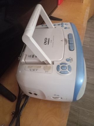 Radio Portátil DVD - Azul y Blanca