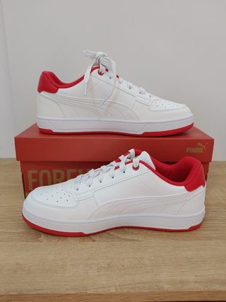 Zapatillas Puma Ferrari blancas y rojas