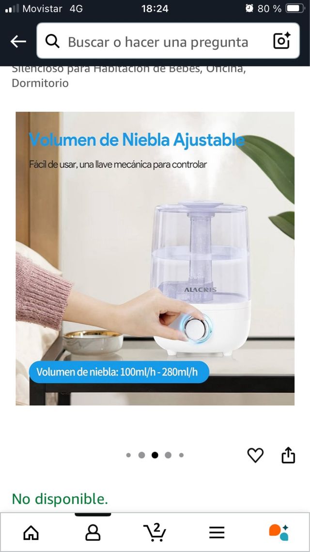 Humidificador ALACRIS - silencioso