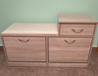 Mueble zapatero con banco