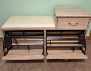 Mueble zapatero con banco