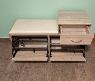 Mueble zapatero con banco