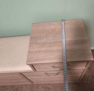 Mueble zapatero con banco