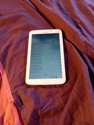Tablet Samsung Galaxy blanca vintage como nueva