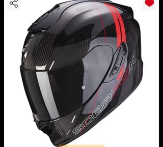 Casco Scorpion EXO, Negro/Rojo