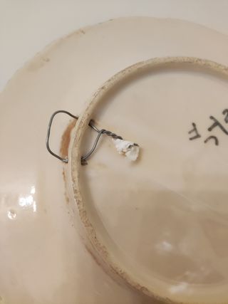 Plato cerámica pintado a mano