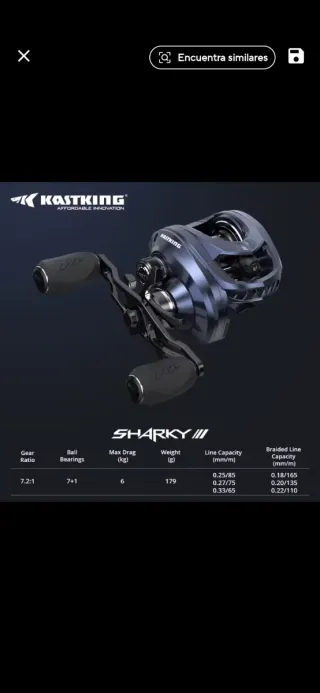 Carrete de pesca.