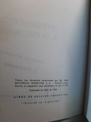 Introducción a la Psicología
