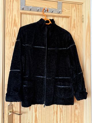 Chaquetón borreguillo negro