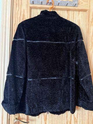 Chaquetón borreguillo negro