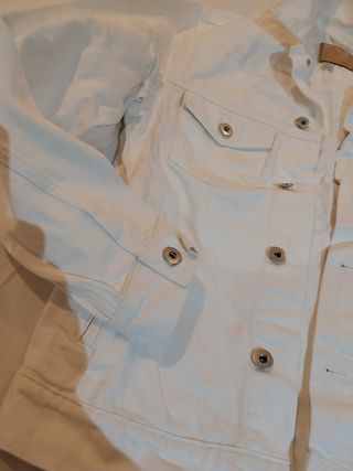 Chaqueta vaquera blanca MNG Man