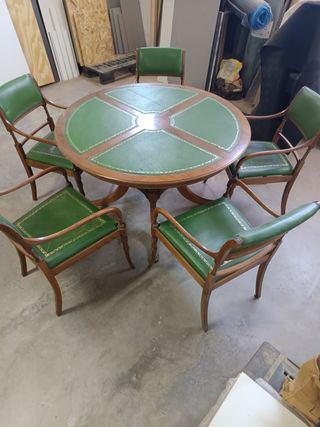 Tavolo rotondo vintage + 4 sedie
