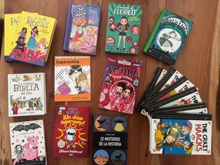 libros juveniles + biblia del niño