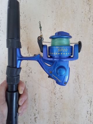 Caña pesca Shakespeare Combo 1937. Carrete SP20