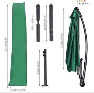 Sombrilla terraza - Verde