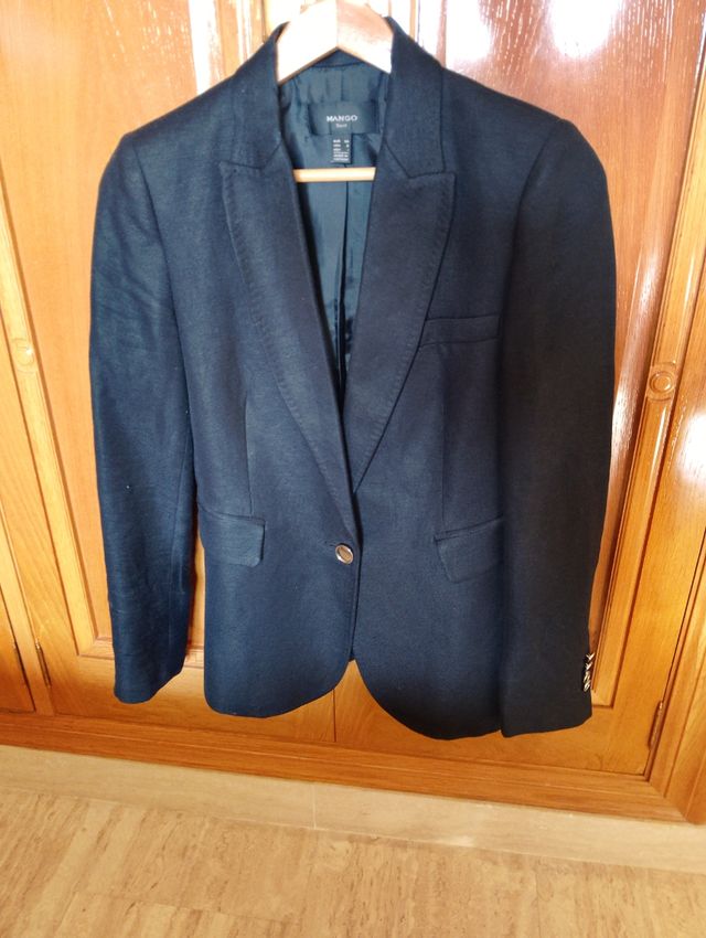 Chaqueta Blazer Mango Negra