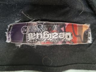 Falda negra y gris - patchwork