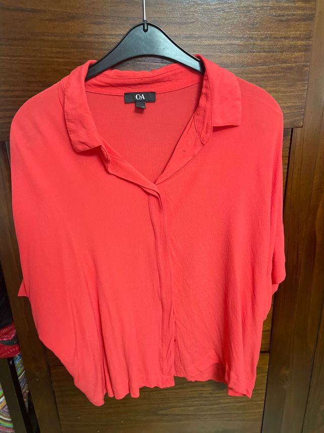 Blusa roja talla 46