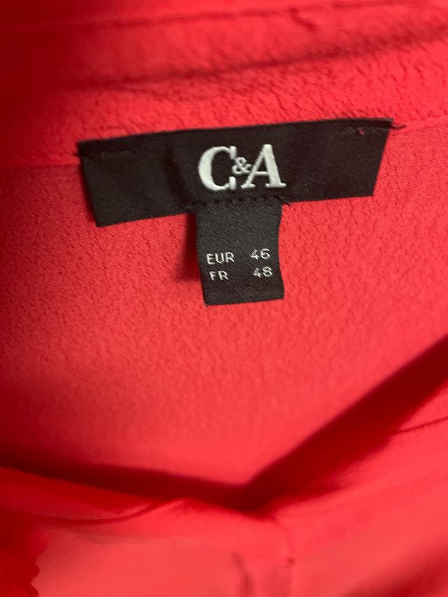 Blusa roja talla 46