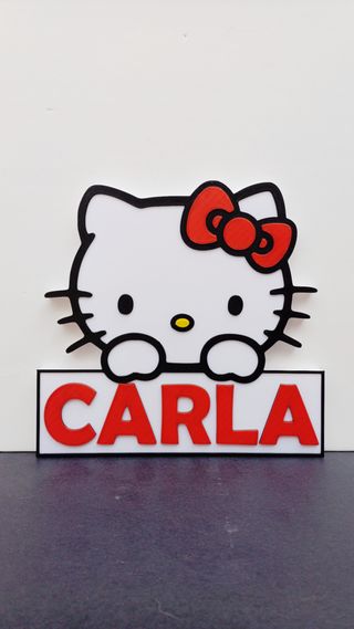 Cartel Hello Kitty personalizado