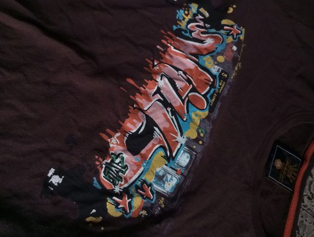 Camiseta Fishbone vintage Style grafiti 