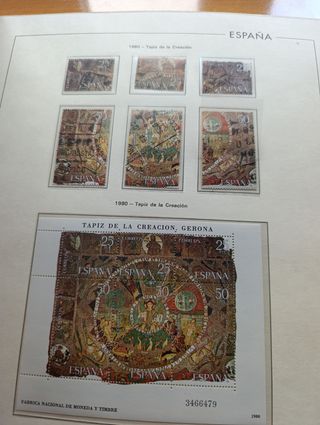 Sellos España 1979-1984. Hojas de lujo Edilfil.