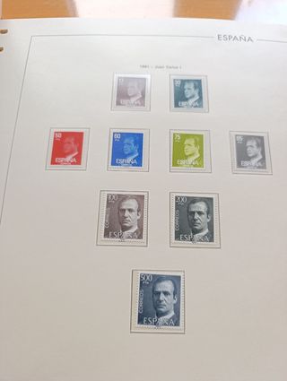 Sellos España 1979-1984. Hojas de lujo Edilfil.