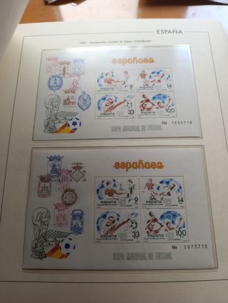 Sellos España 1979-1984. Hojas de lujo Edilfil.