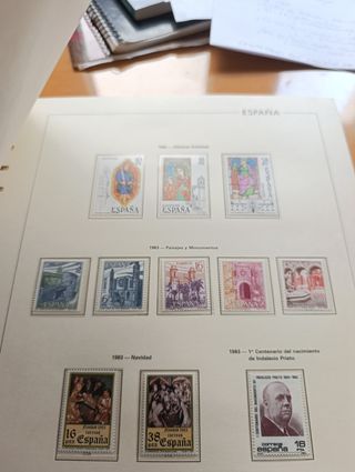 Sellos España 1979-1984. Hojas de lujo Edilfil.