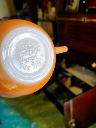 Juego de 4 tazas Fire King naranja