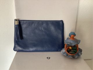 Clutch Victorio & Lucchino Piel Azul. 
