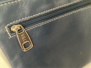 Clutch Victorio & Lucchino Piel Azul. 