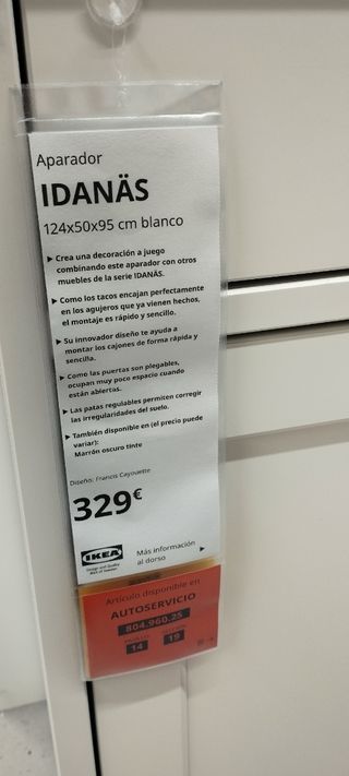 Aparador IDANAS blanco Ikea