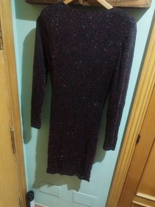 Vestido Mango brillo fiesta