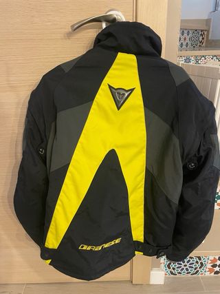 Chaqueta moto Dainese amarilla-negra
