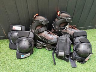 Patines Oxelo + protecciones+ bolsa.