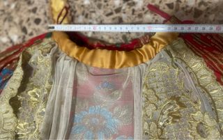 Traje Fallera Rojo y Dorado