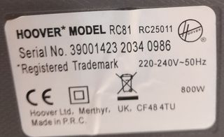 Aspiradora Hoover Reactiv roja