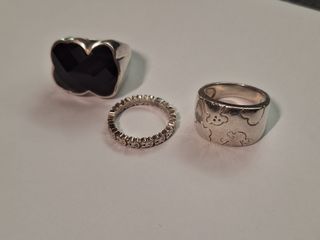 Anillos Pandora plata & onyx
