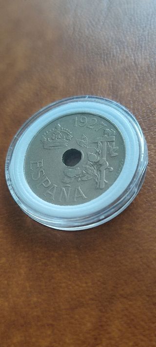 Moneda España 25 céntimos 1927