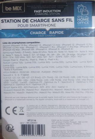 Base carga inalámbrica be MIX 10W