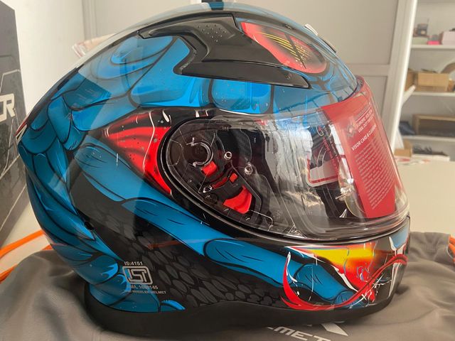 Casco integral Apex Venomous con visera oscura new