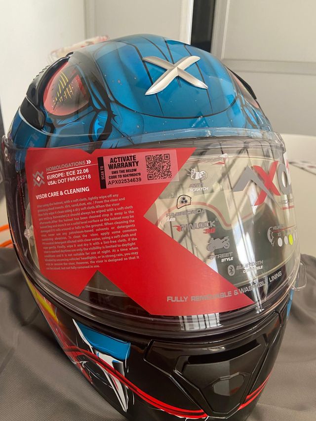 Casco integral Apex Venomous con visera oscura new