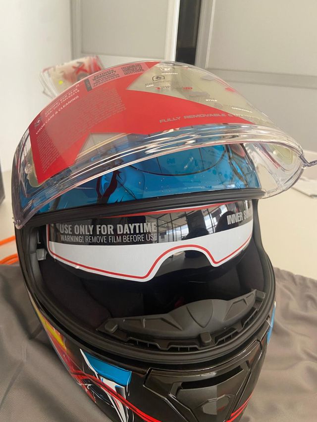 Casco integral Apex Venomous con visera oscura new