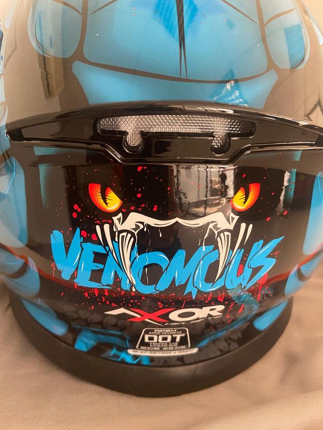 Casco integral Apex Venomous con visera oscura new