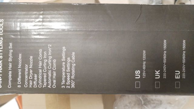 Asciugatrice Layhou Curling - Nero/Oro