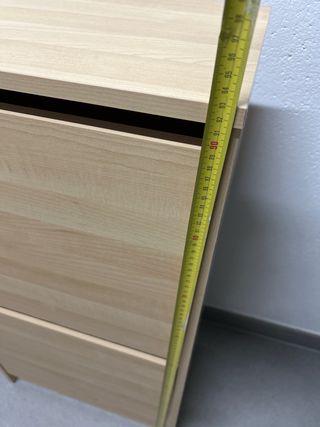 Zapatero madera haya - 2 cajones