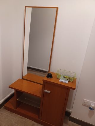 Mueble espejo tocador madera
