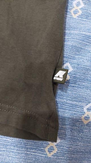 T-shirt K-Way Uomo Verde Oliva Tg XL