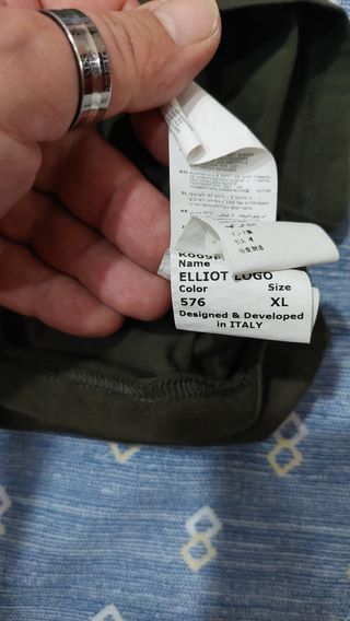 T-shirt K-Way Uomo Verde Oliva Tg XL